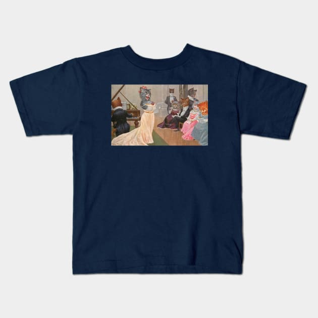 This Cat Vocalist is a Show Stopper Kids T-Shirt by Star Scrunch